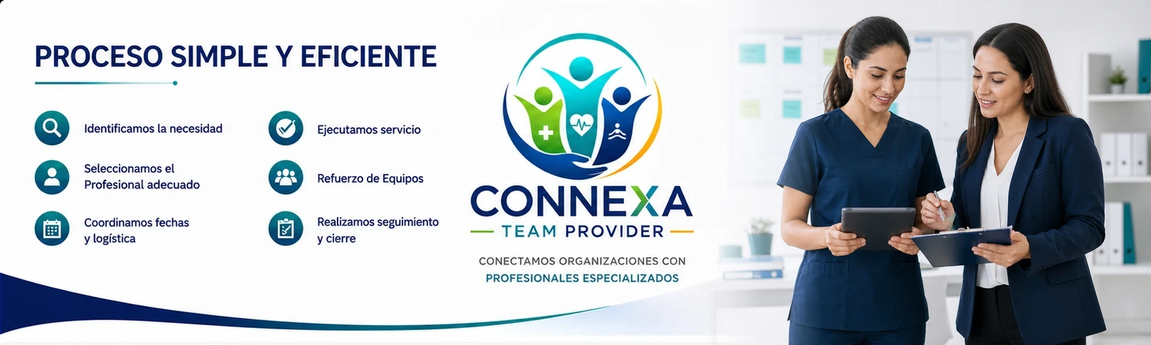 Proceso simple y eficiente de Connexa Team Provider