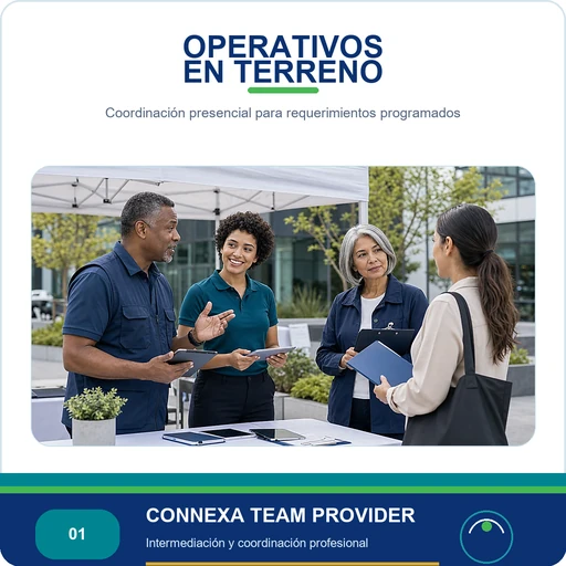 Operativos en terreno Connexa Team Provider