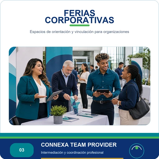 Ferias corporativas Connexa Team Provider